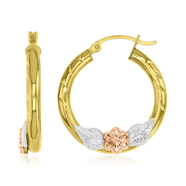 Hoop Earrings in 10KT Gold
