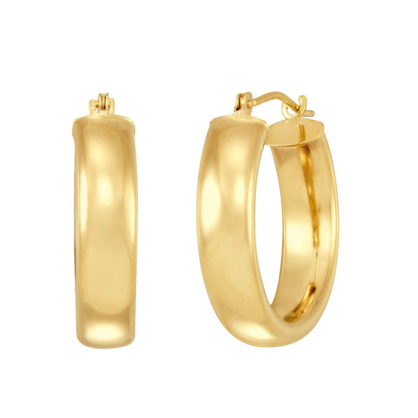 10KT Bold Gold Hoop Earrings