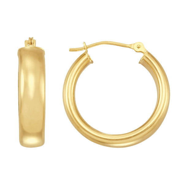 10KT Bold Gold Hoop Earrings