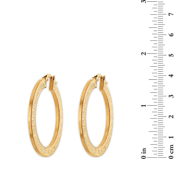 Hoop Earrings in 10KT Gold