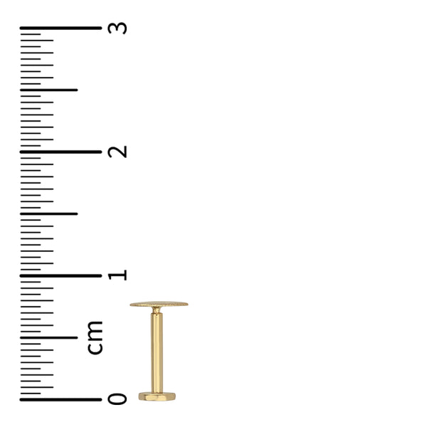 14KT Yellow Gold Single Heart Earring