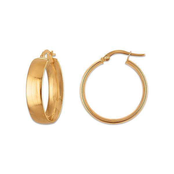 Hoop Earrings in 14KT Gold
