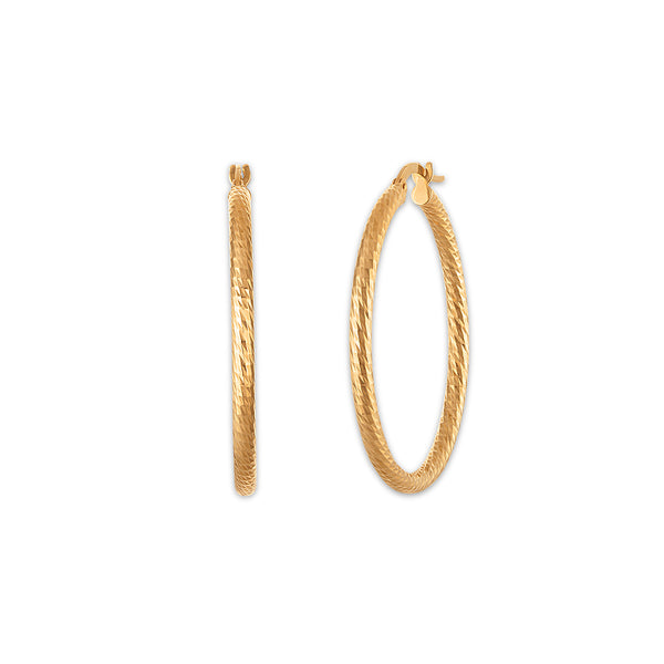 Hoop Earrings in 14KT Gold