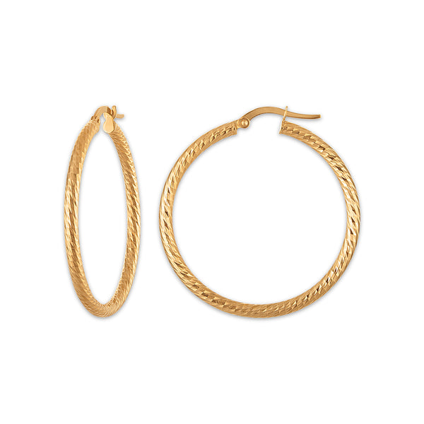 Hoop Earrings in 14KT Gold