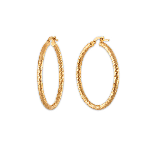 Hoop Earrings in 14KT Gold