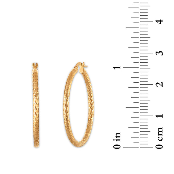 Hoop Earrings in 14KT Gold