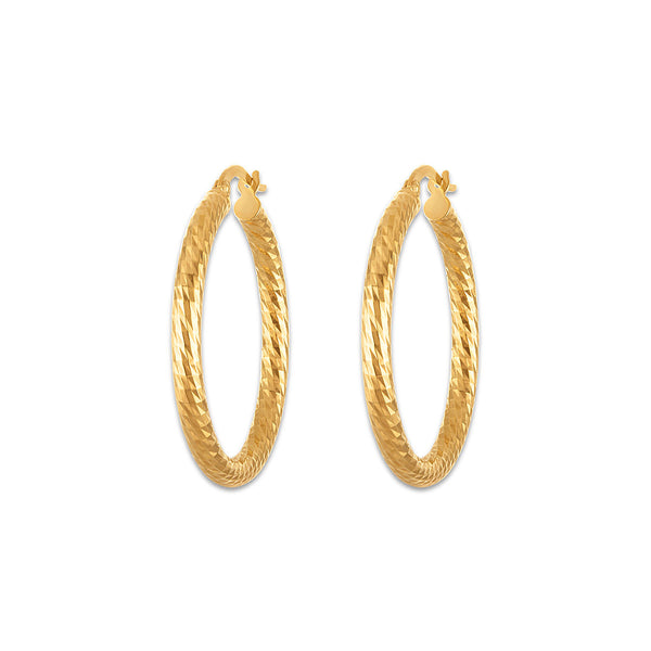 Hoop Earrings in 14KT Gold