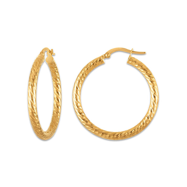 Hoop Earrings in 14KT Gold