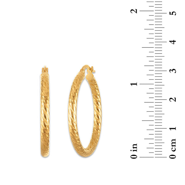 Hoop Earrings in 14KT Gold