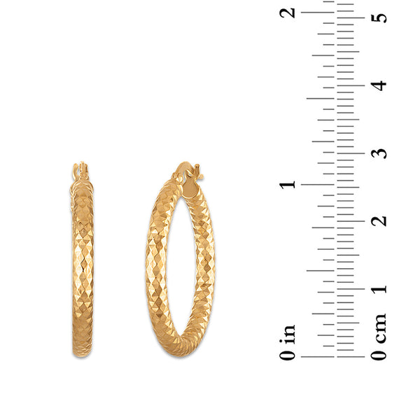 Hoop Earrings in 14KT Gold