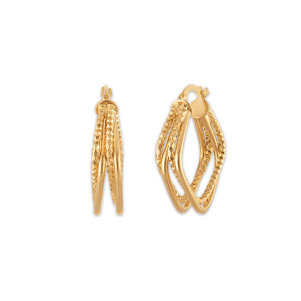 Hoop Earrings in 14KT Gold
