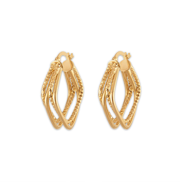 Hoop Earrings in 14KT Gold