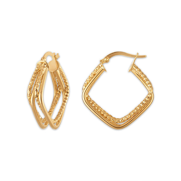 Hoop Earrings in 14KT Gold