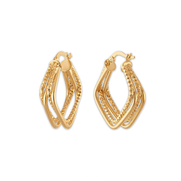 Hoop Earrings in 14KT Gold