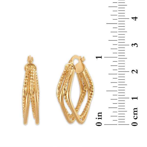 Hoop Earrings in 14KT Gold
