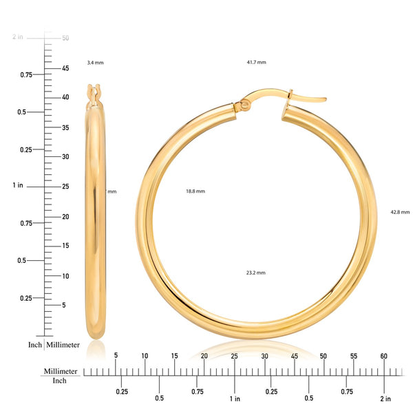 Hoop Earrings in 14KT Gold