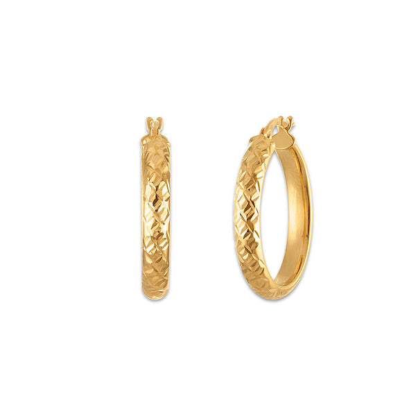 Hoop Earrings in 10KT Gold