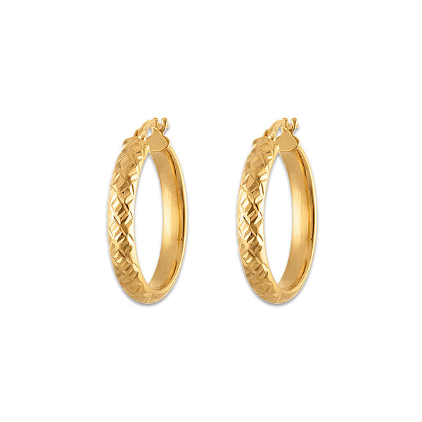 Hoop Earrings in 10KT Gold