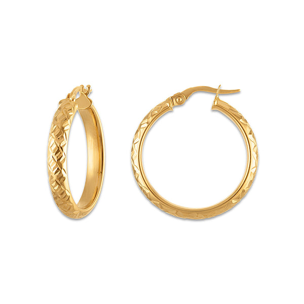 Hoop Earrings in 10KT Gold