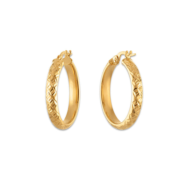Hoop Earrings in 10KT Gold