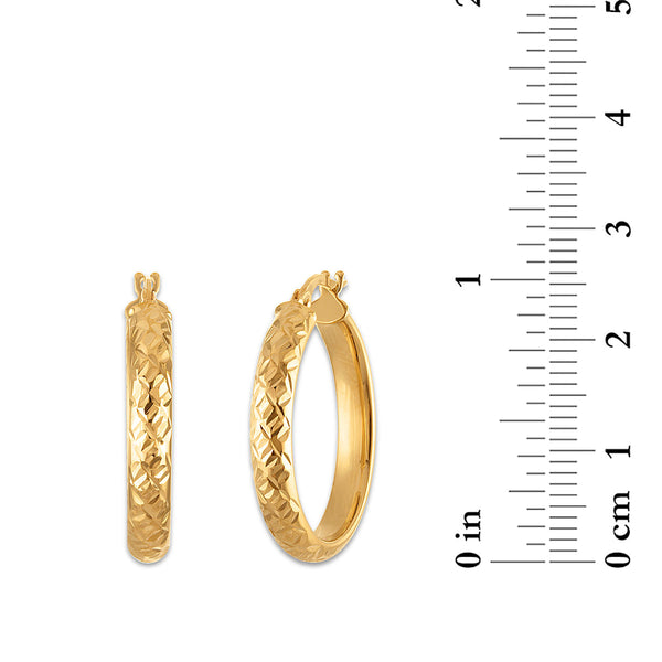 Hoop Earrings in 10KT Gold