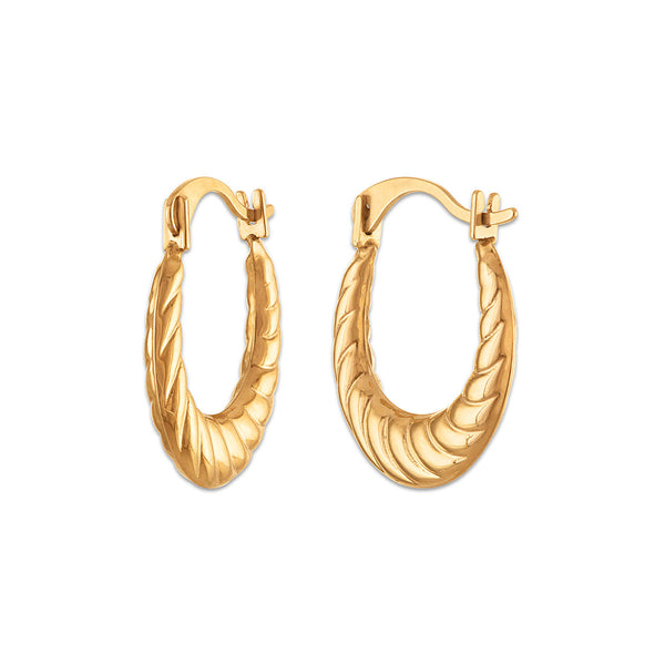 Hoop Earrings in 10KT Gold