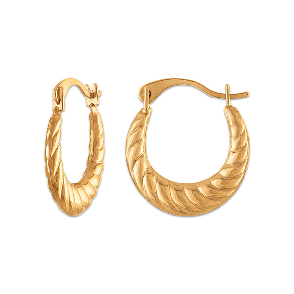 Hoop Earrings in 10KT Gold