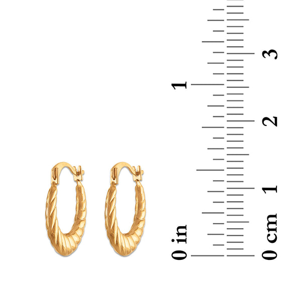 Hoop Earrings in 10KT Gold