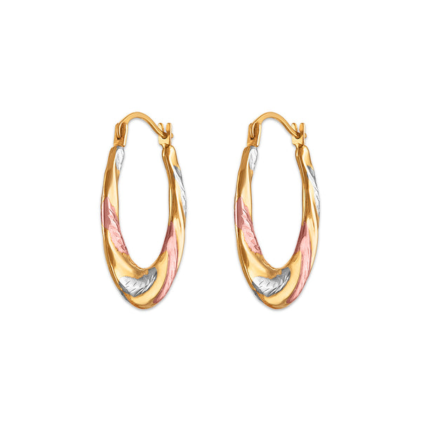 Hoop Earrings in 10KT Gold