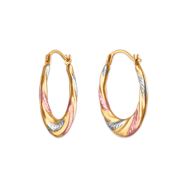 Hoop Earrings in 10KT Gold