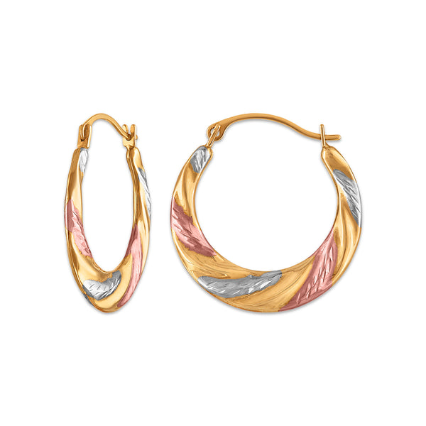 Hoop Earrings in 10KT Gold