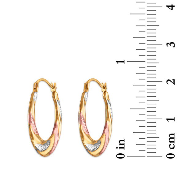 Hoop Earrings in 10KT Gold