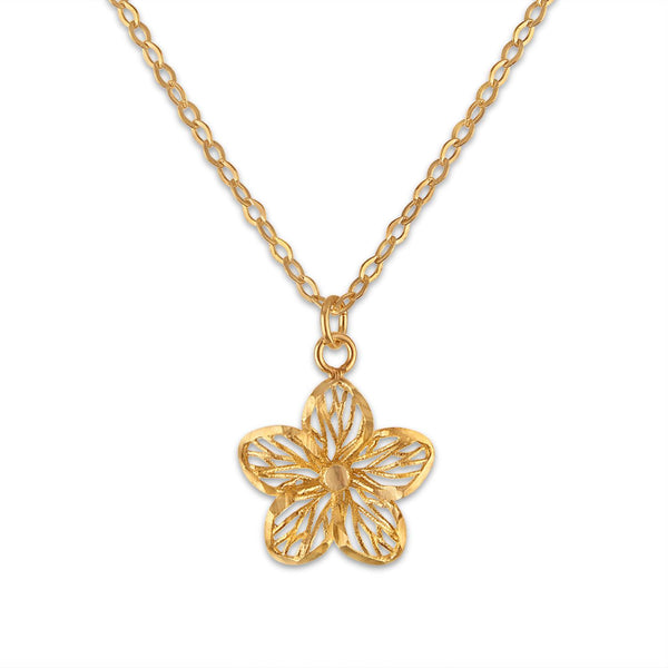 Flower Pendant in 10KT Gold