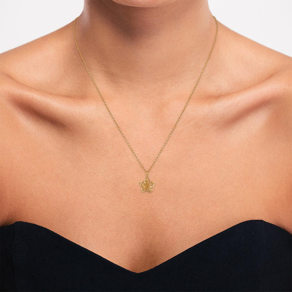 Flower Pendant in 10KT Gold