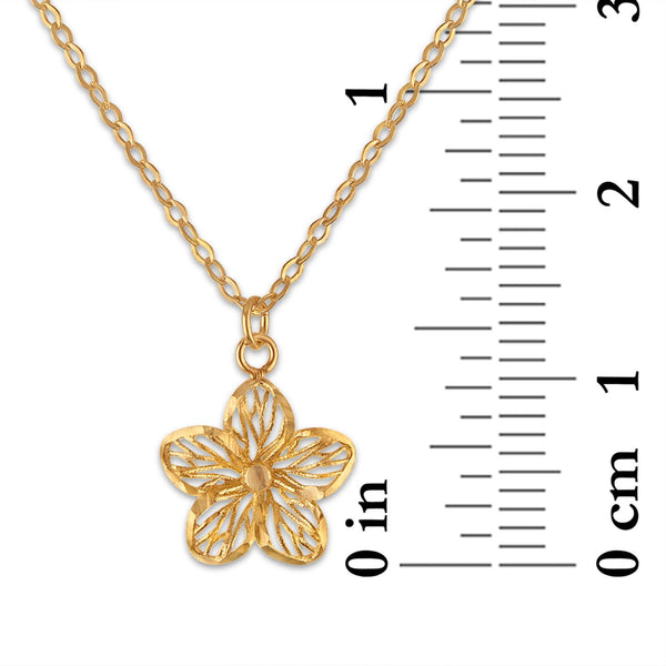 Flower Pendant in 10KT Gold