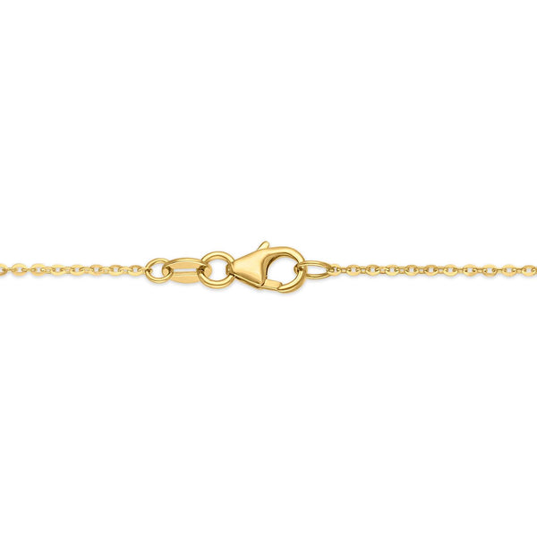 10KT Yellow Gold 18-inch Butterfly Necklace