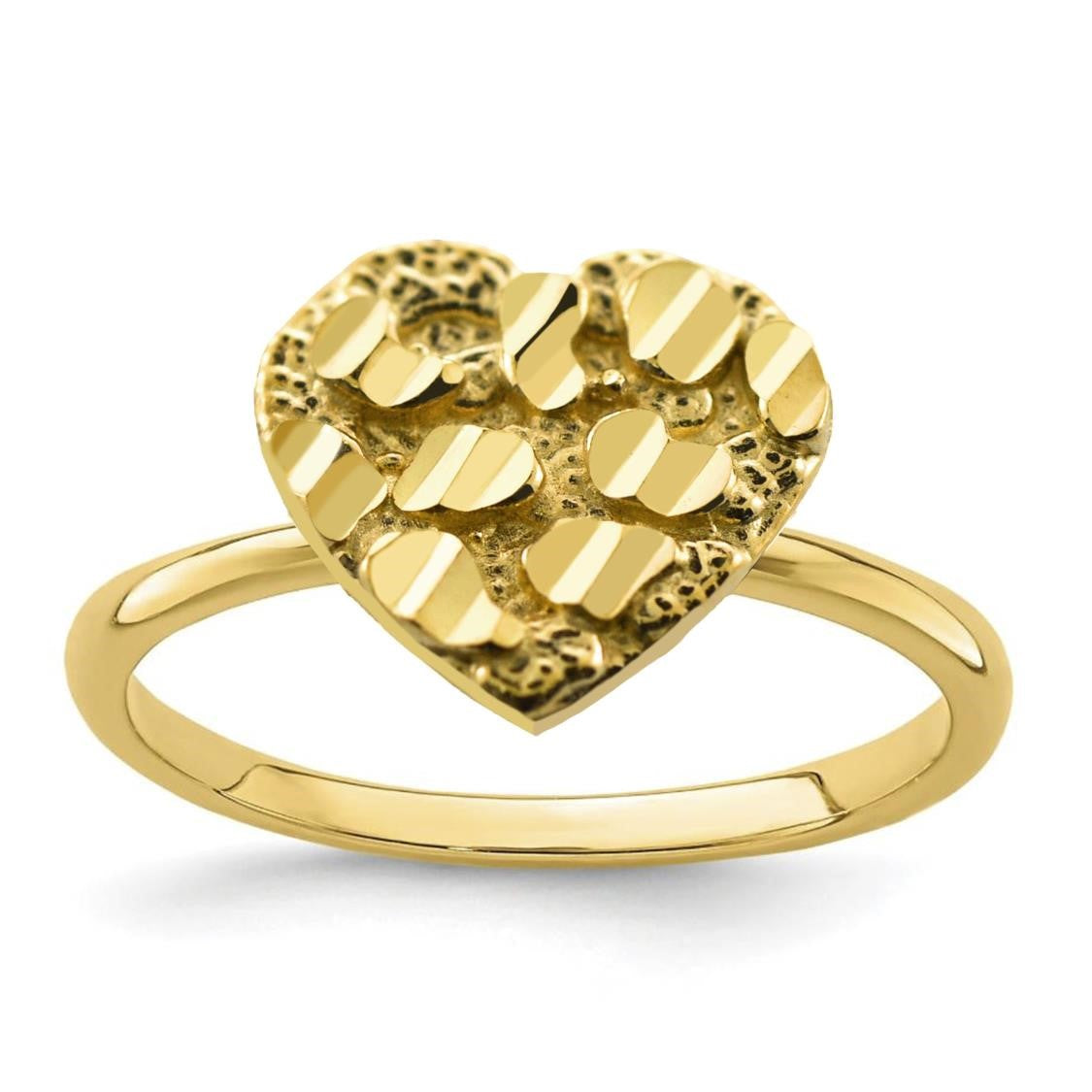 Heart online nugget ring