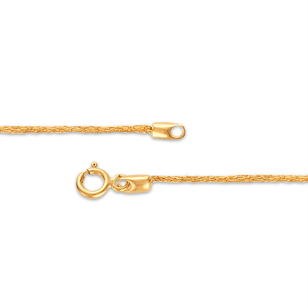 14KT Yellow Gold 7.5-inch Mesh Bracelet with Cubic Zirconia
