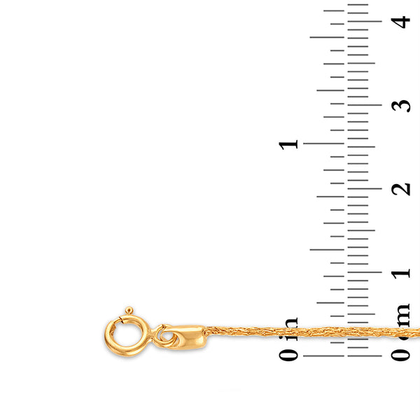 14KT Yellow Gold 7.5-inch Mesh Bracelet with Cubic Zirconia