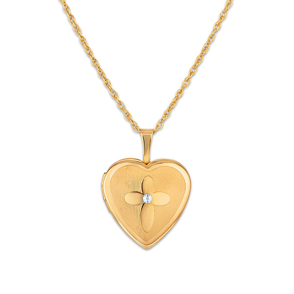 Diamond Hearts & Symbols Pendant in 925 Silver