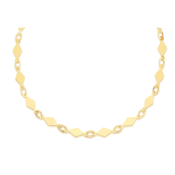 14KT Yellow Gold 18-inch 3MM Fancy Necklace