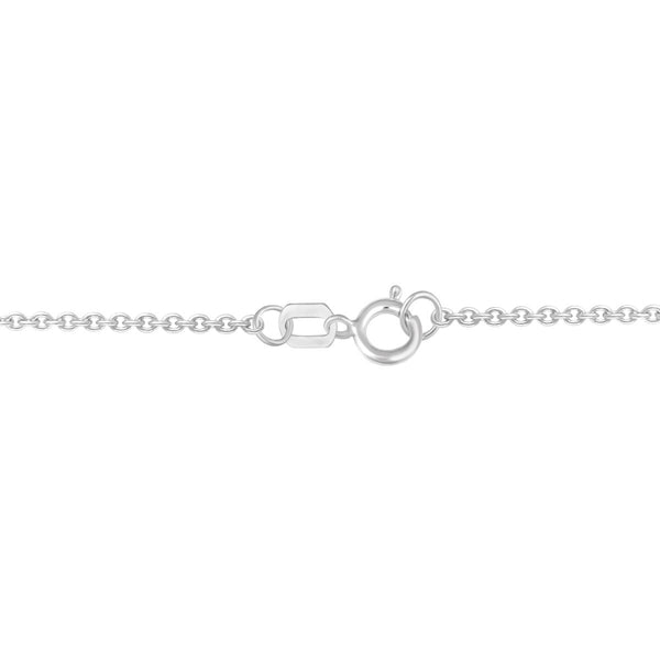 10KT White Gold 1/2 CTW Natural Diamond 18-inch 37X18MM Cross Pendant