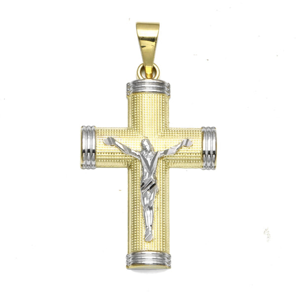 10KT Gold 41X23MM Crucifix Pendant. Chain Not Included.