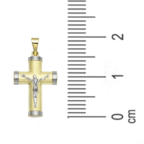 10KT Gold 41X23MM Crucifix Pendant. Chain Not Included.