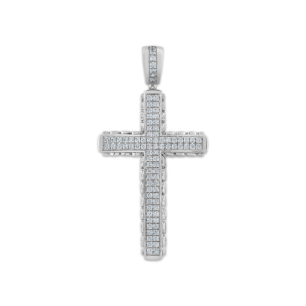 Diamond Religious Pendant in 925 Silver