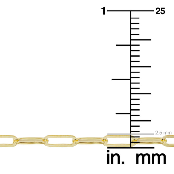 14KT Gold Filled 18-inch 2.6MM Wide Paperclip Chain