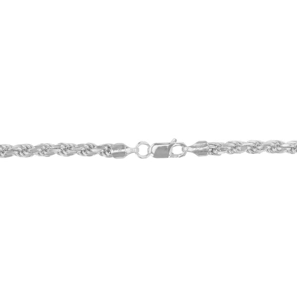 Sterling Silver 24-inch 5MM Diamond-cut Chain