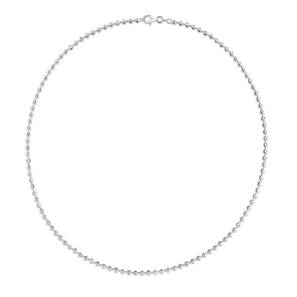 Beaded Chain in 925 Silver