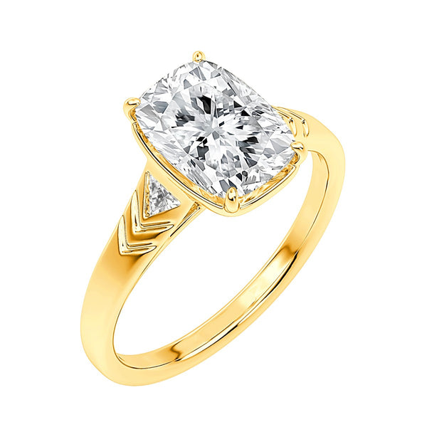 White Cubic Zirconia Solitaire Ring in 925 Silver