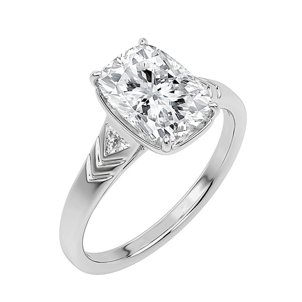 White Cubic Zirconia Ring in 925 Silver